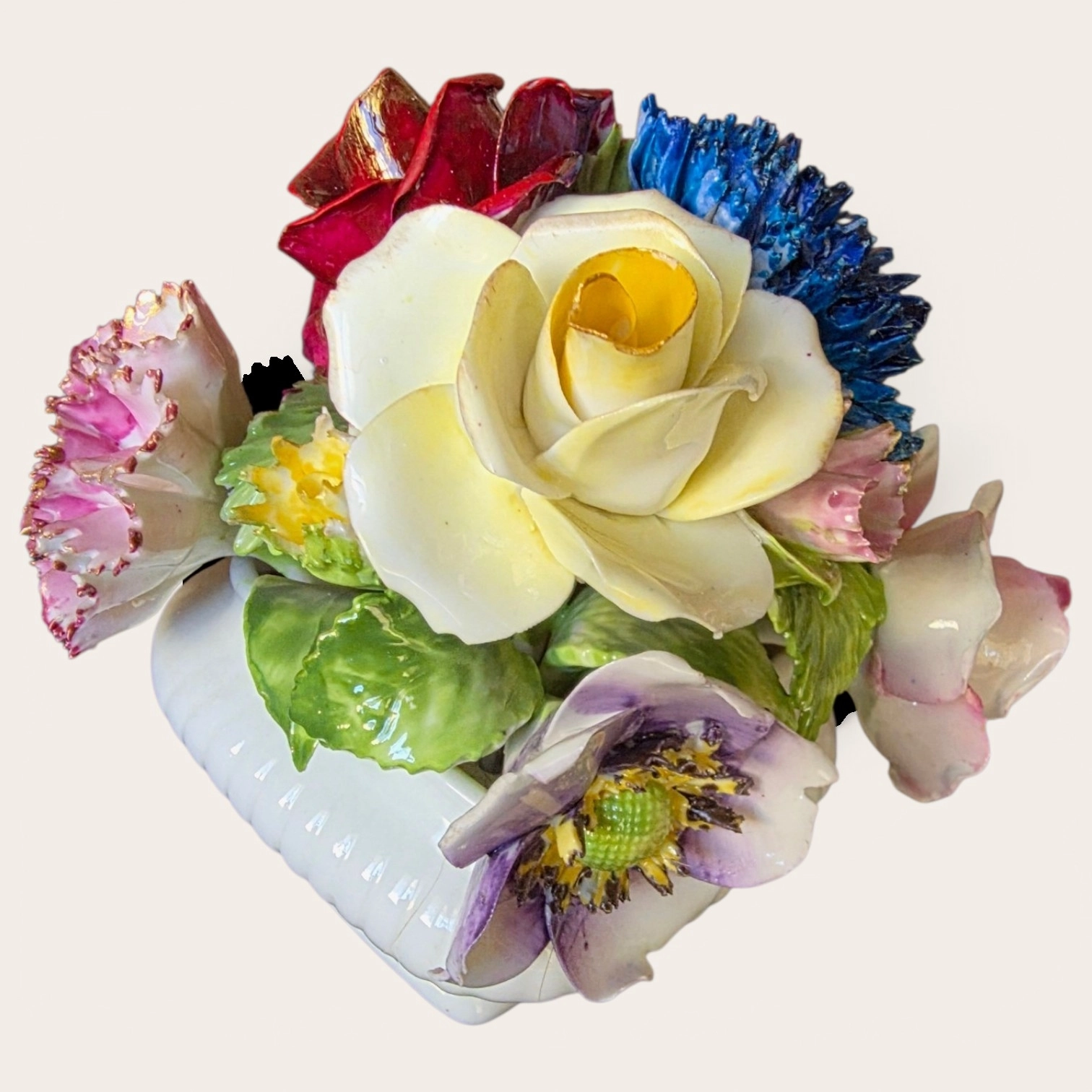 Bone China, Staffordshire, Hand Painted, England.