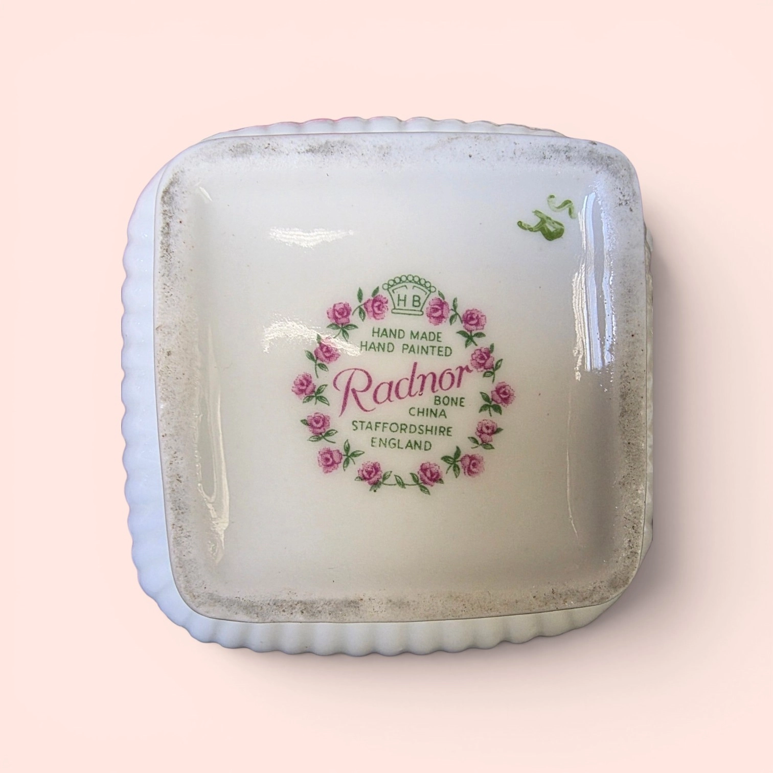 Bone China, Staffordshire, Hand Painted, England.
