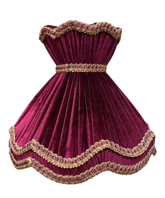 Velvet Abajur Şapkası | Mor