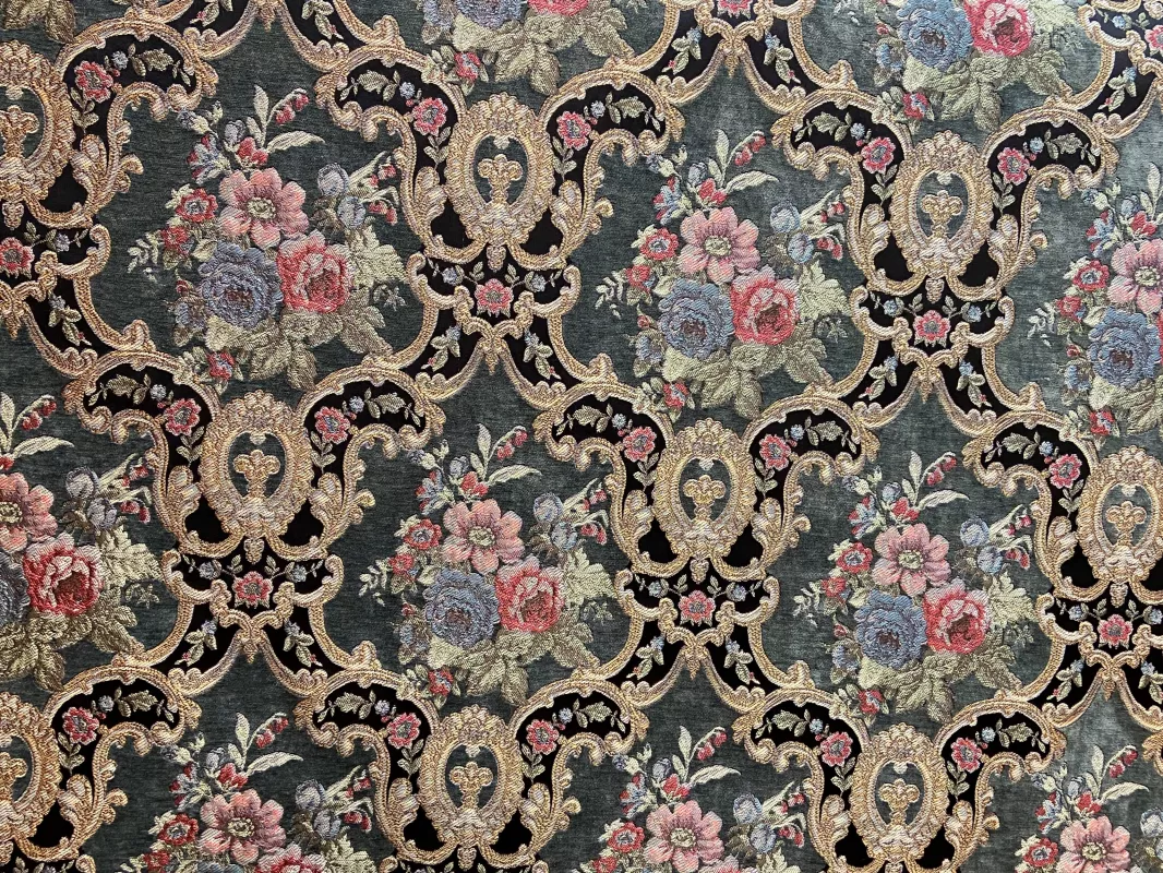 Goblen Kumaş: Heritage Iris | Çağla Yeşili