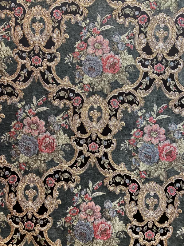 Goblen Kumaş: Heritage Iris | Çağla Yeşili