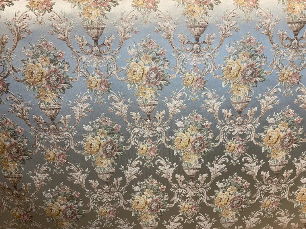 Goblen Kumaş: Heritage Dahlia | Buz Mavi