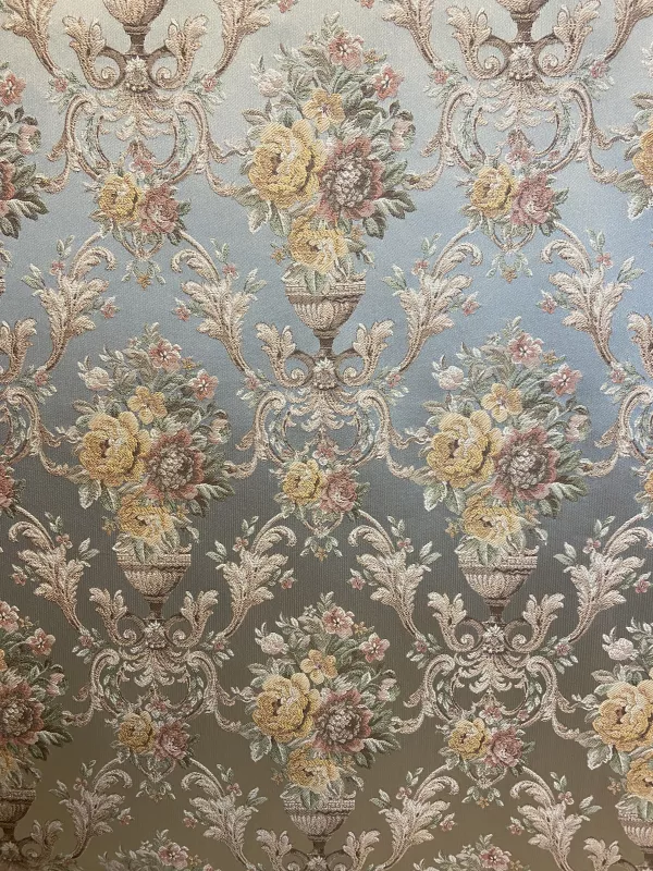 Goblen Kumaş: Heritage Dahlia | Buz Mavi