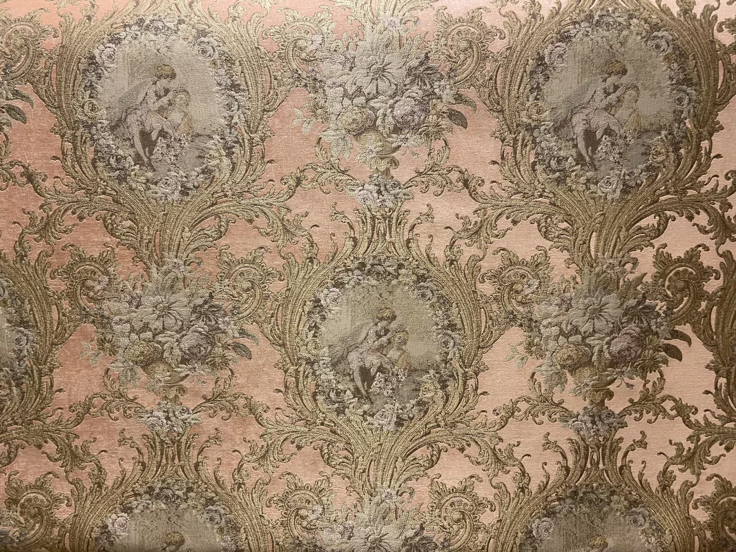 Goblen Kumaş: Heritage Gardenia | Pembe