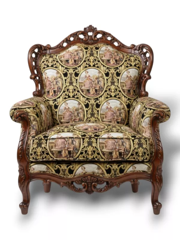 Goblen Kumaş: Heritage Fragonard | Siyah