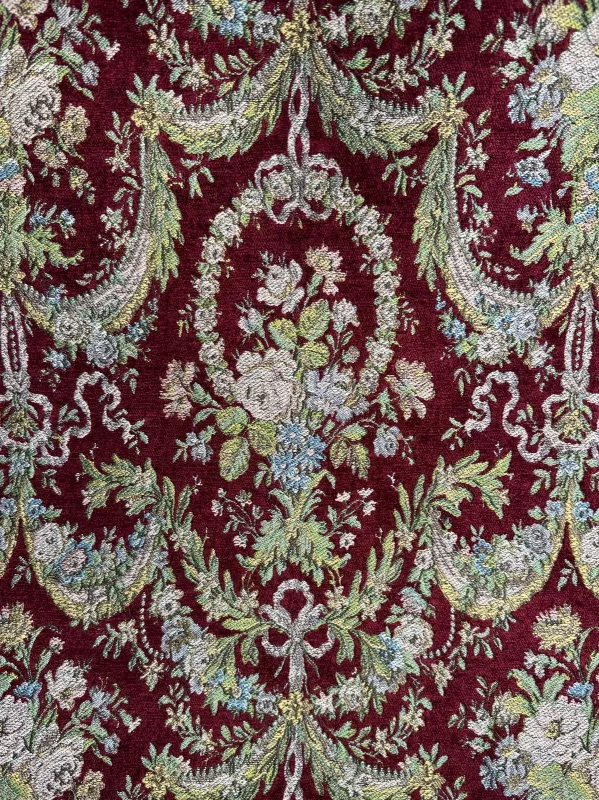 Goblen Kumaş: Heritage Azalie | Bordo