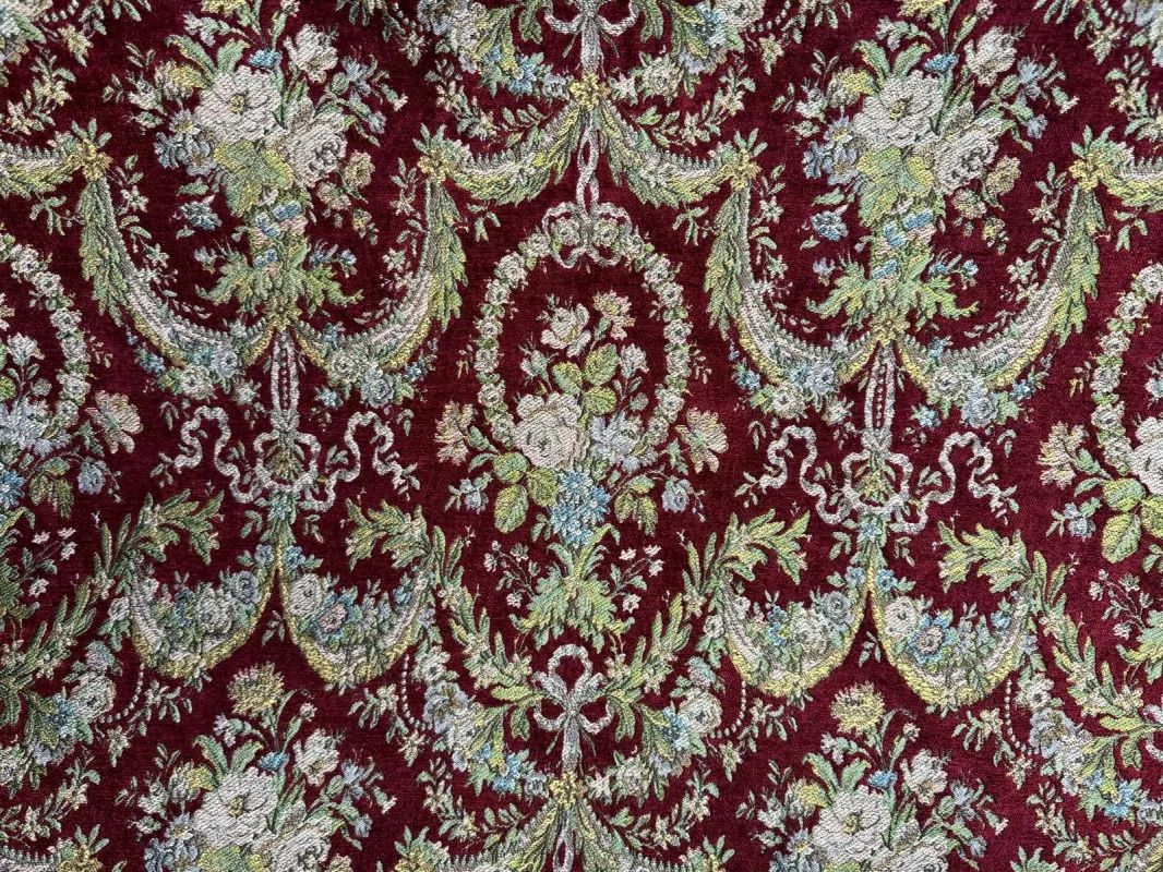 Goblen Kumaş: Heritage Azalie | Bordo
