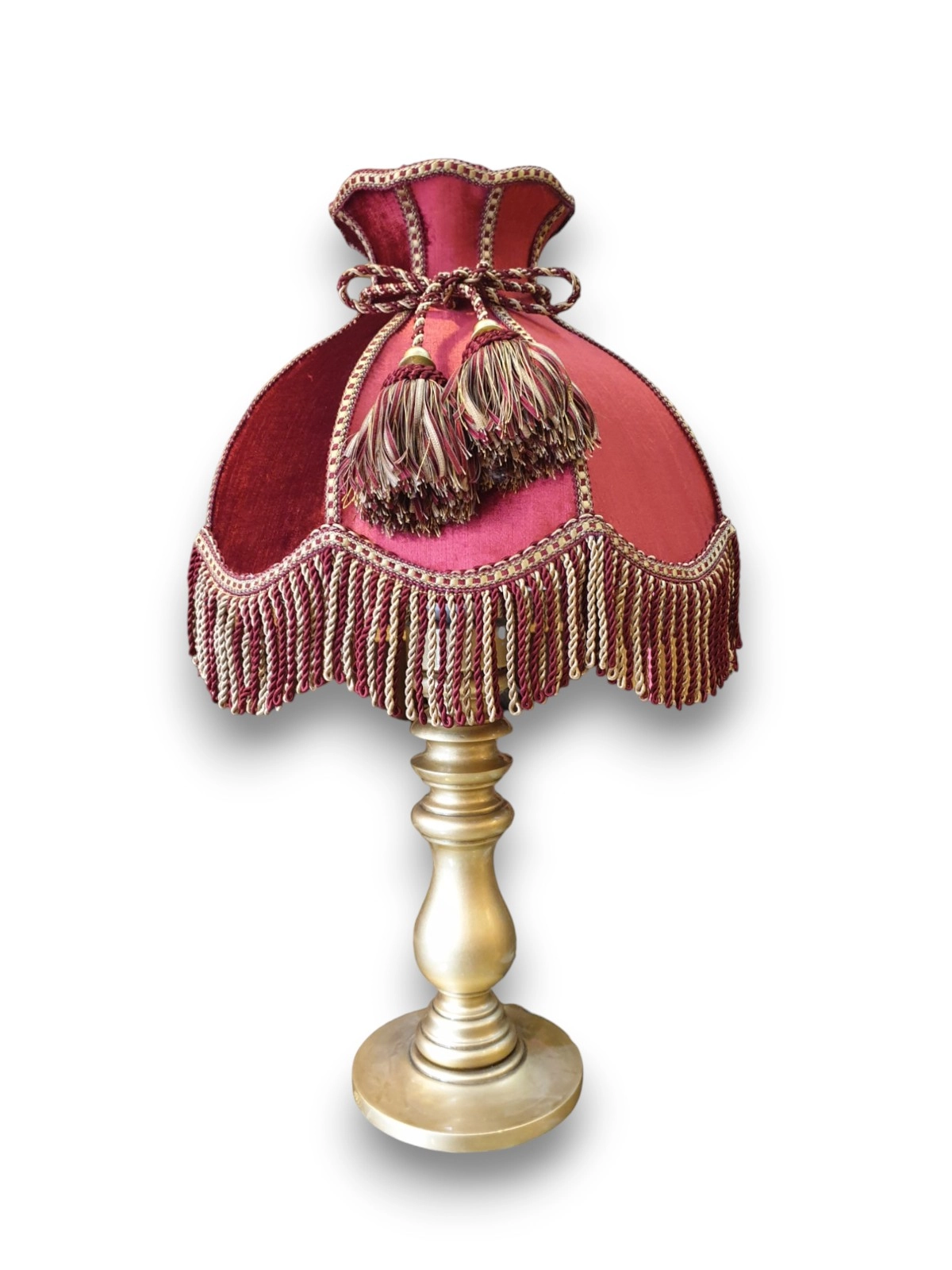 Velvet Abajur Şapkası | Bordo