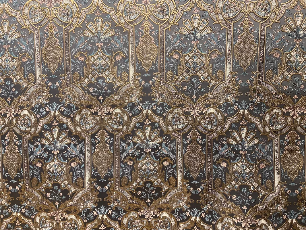 Goblen Kumaş: Heritage Anatolia | Gri