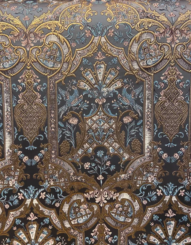 Goblen Kumaş: Heritage Anatolia | Gri