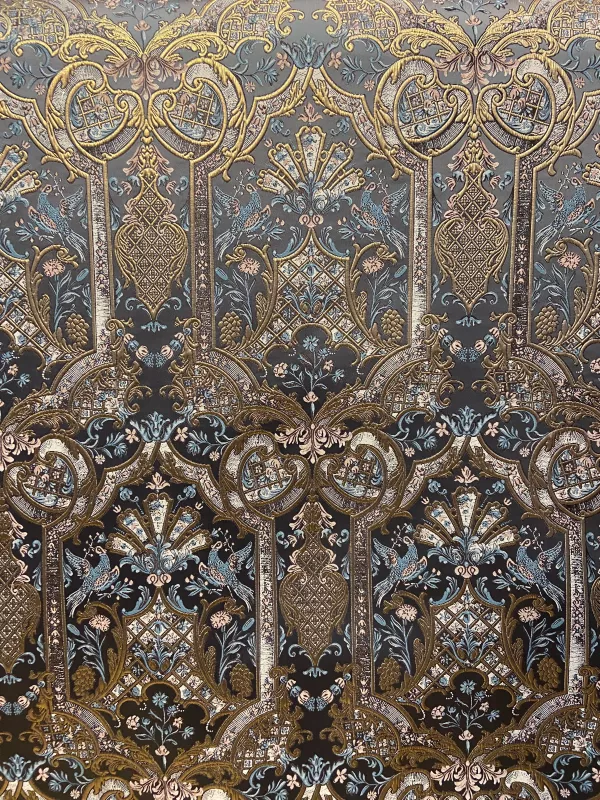 Goblen Kumaş: Heritage Anatolia | Gri