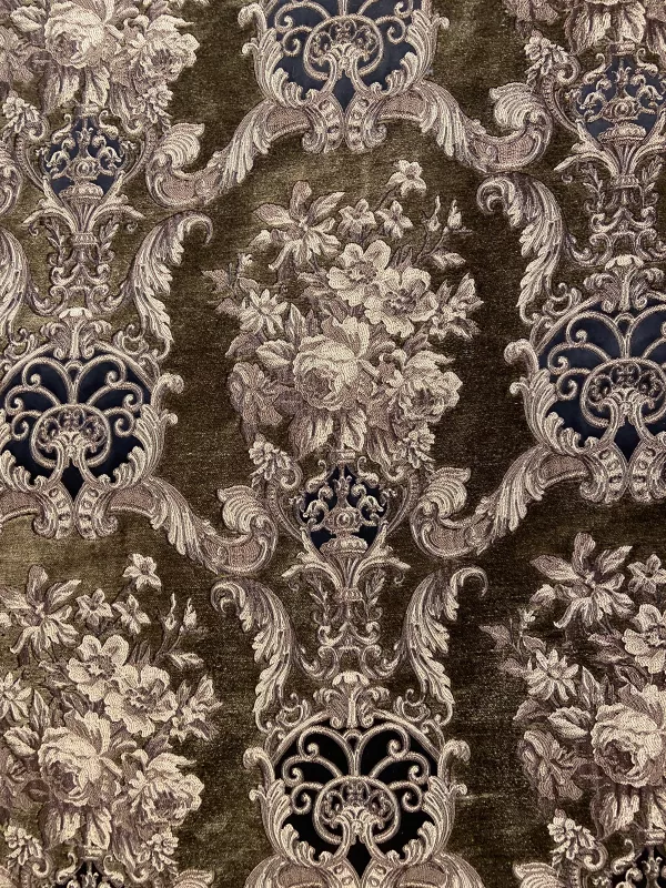 Goblen Kumaş: Heritage Rubis | Yağ Yeşili