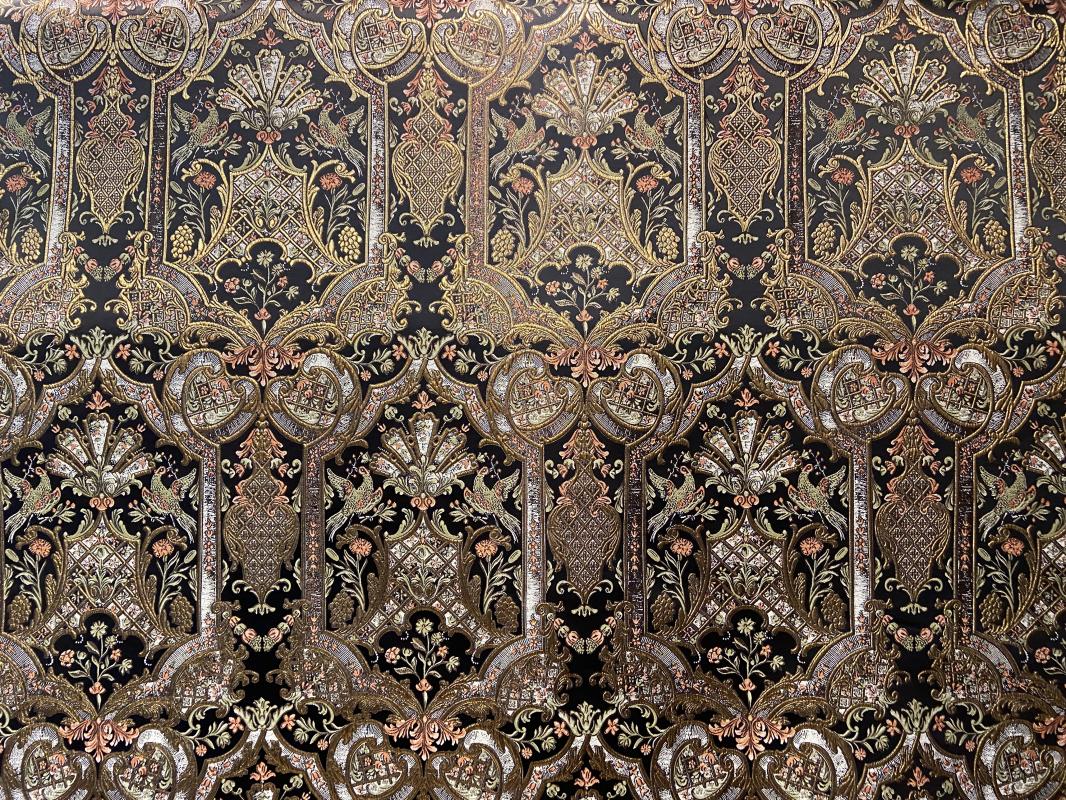 Goblen Kumaş: Heritage Anatolia | Siyah