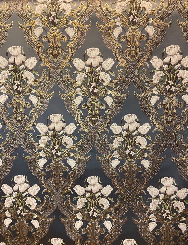 Goblen Kumaş: Heritage Tulipa | Gri