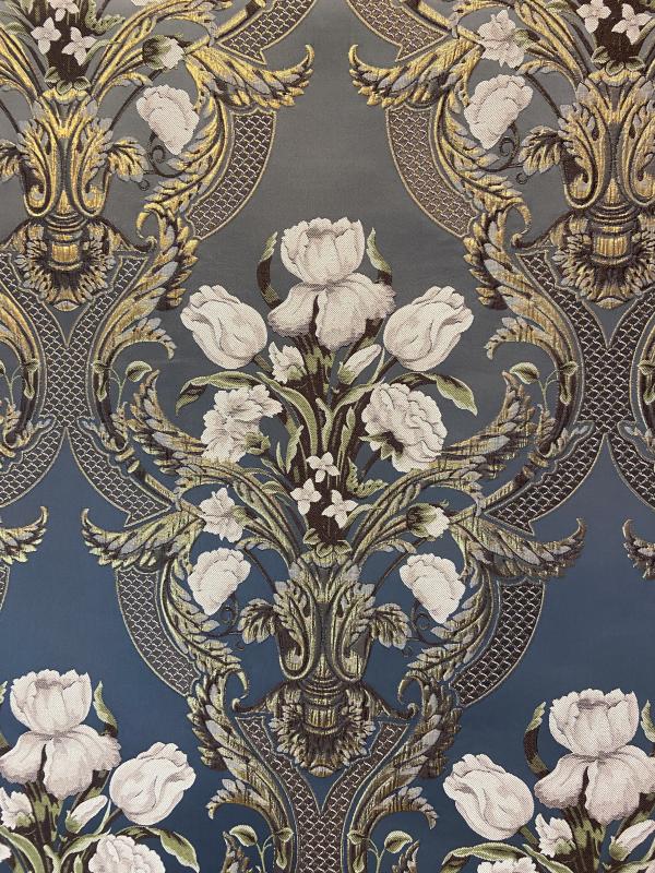 Goblen Kumaş: Heritage Tulipa | Gri
