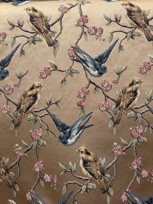 Goblen Kumaş: Heritage Songbird | Camel