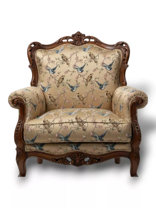 Goblen Kumaş: Heritage Songbird | Camel