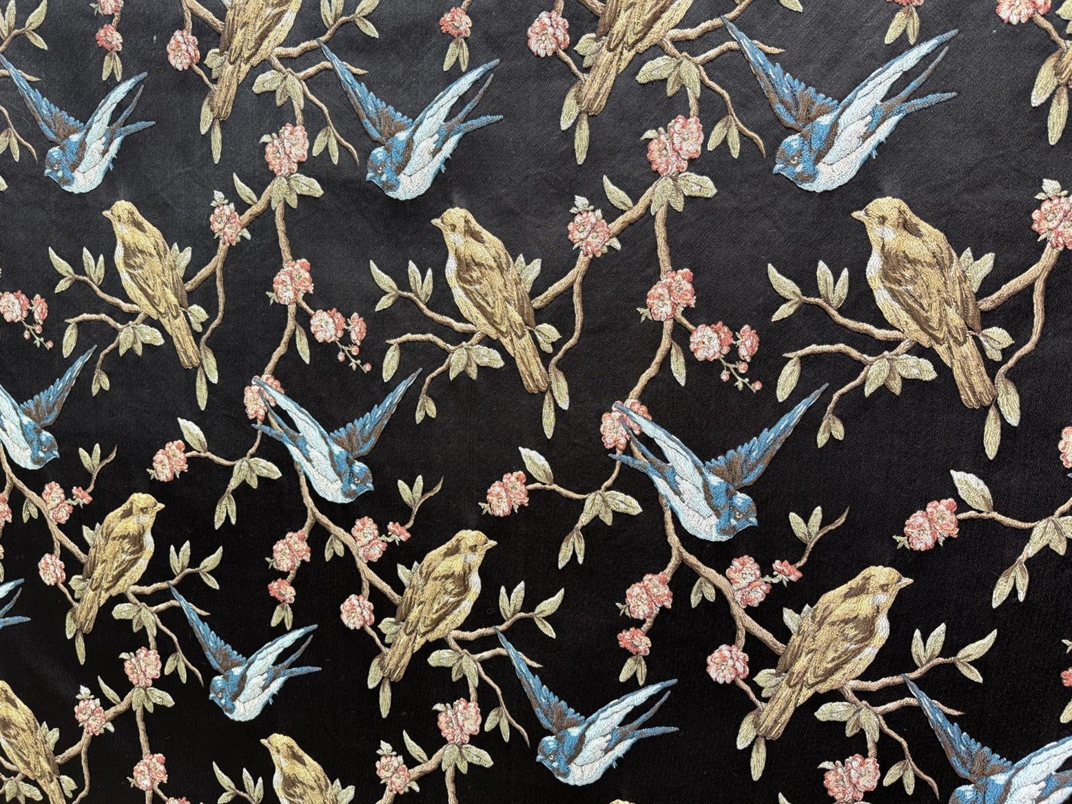 Goblen Kumaş: Maison Songbird | Siyah