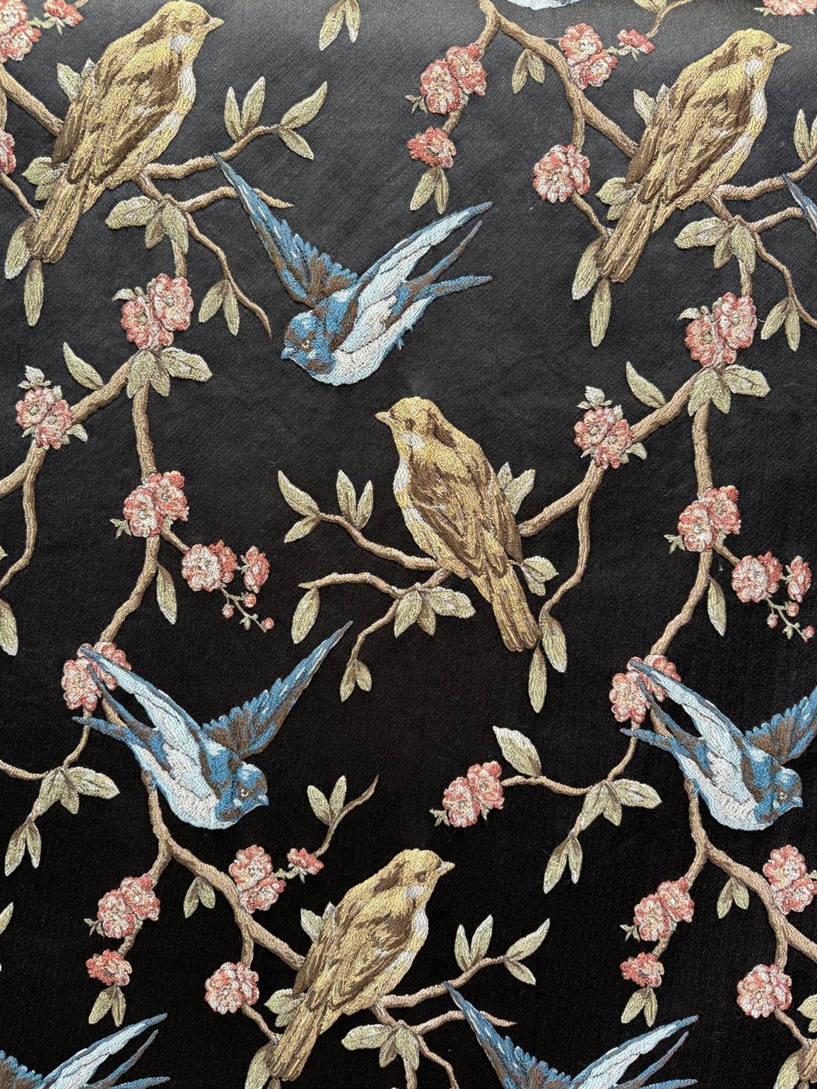 Goblen Kumaş: Maison Songbird | Siyah