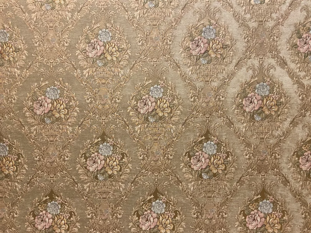 Goblen Kumaş: Heritage Peony | Camel