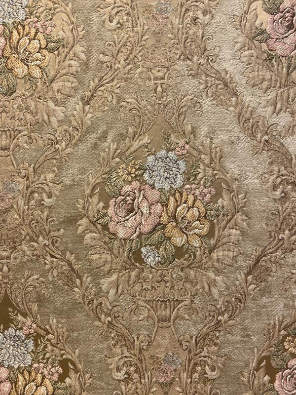 Goblen Kumaş: Heritage Peony | Camel