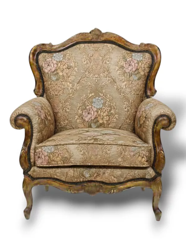 Goblen Kumaş: Heritage Peony | Camel