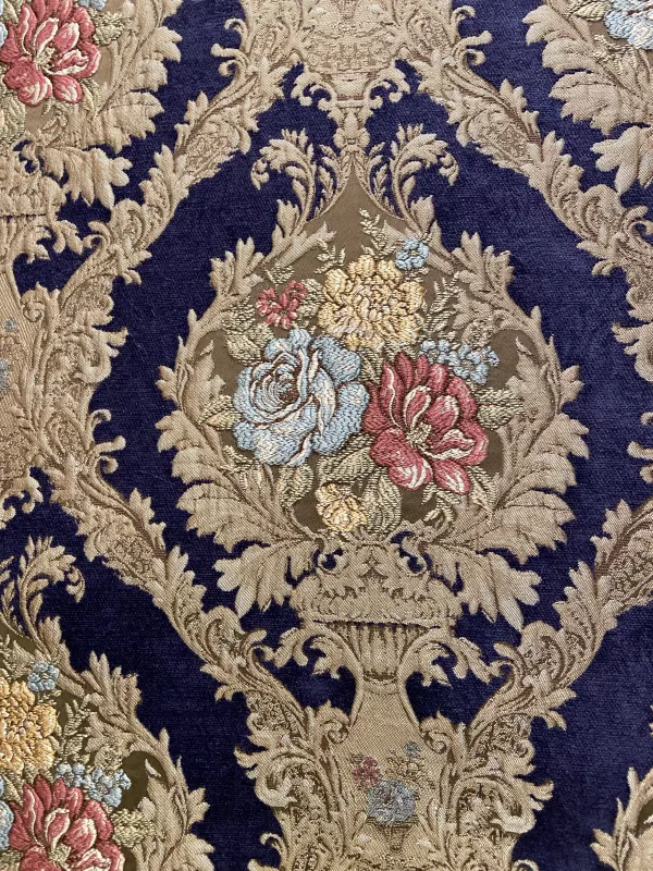 Goblen Kumaş: Heritage Peony | Lacivert