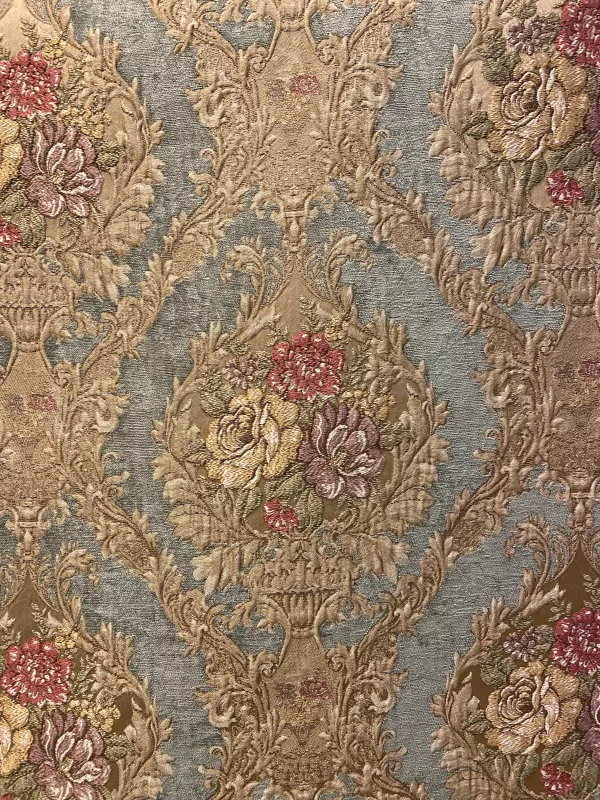 Goblen Kumaş: Heritage Peony | Turkuaz 