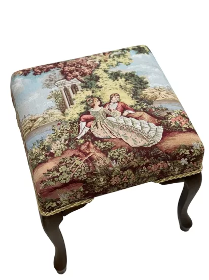 Fragonard Desenli Goblen Puf