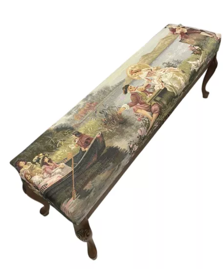 Fragonard Desenli Goblen Puf