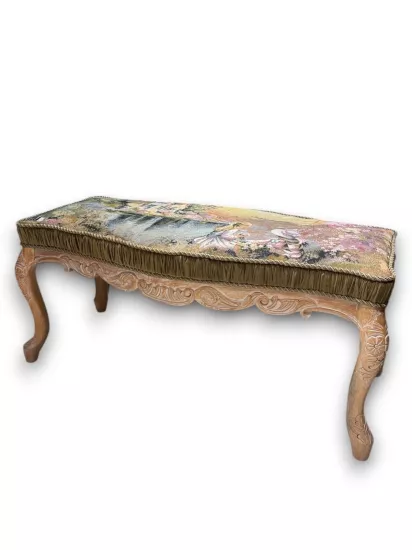 Fragonard Desenli Goblen Puf