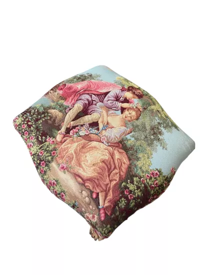 Fragonard Desenli Goblen Puf