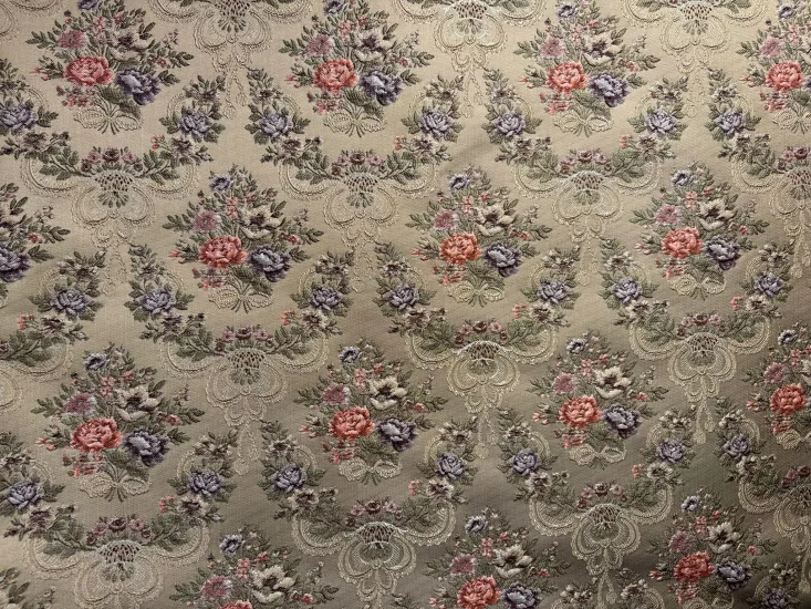 DOKUMA GOBLEN KUMAŞ, ÇİÇEKLİ KUMAŞ