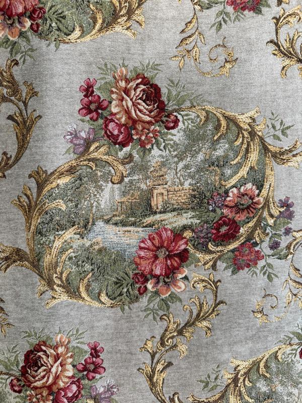 Goblen Kumaş: Heritage Jardin | Gri