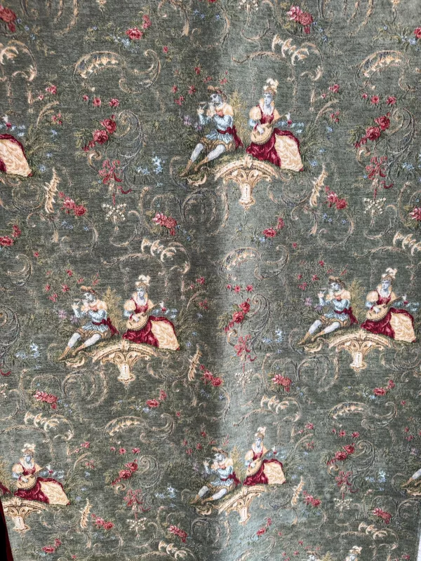 Goblen Kumaş: Heritage Rosalie | Çağla Yeşili