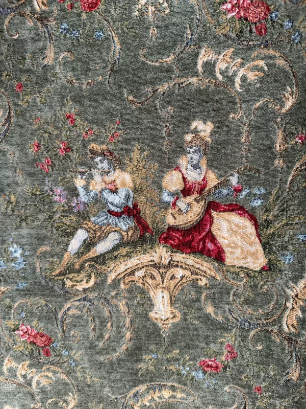 Goblen Kumaş: Heritage Rosalie | Çağla Yeşili