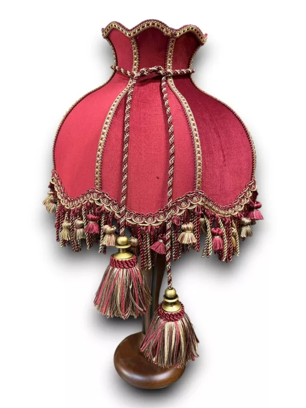Velvet Abajur Şapkası | Bordo