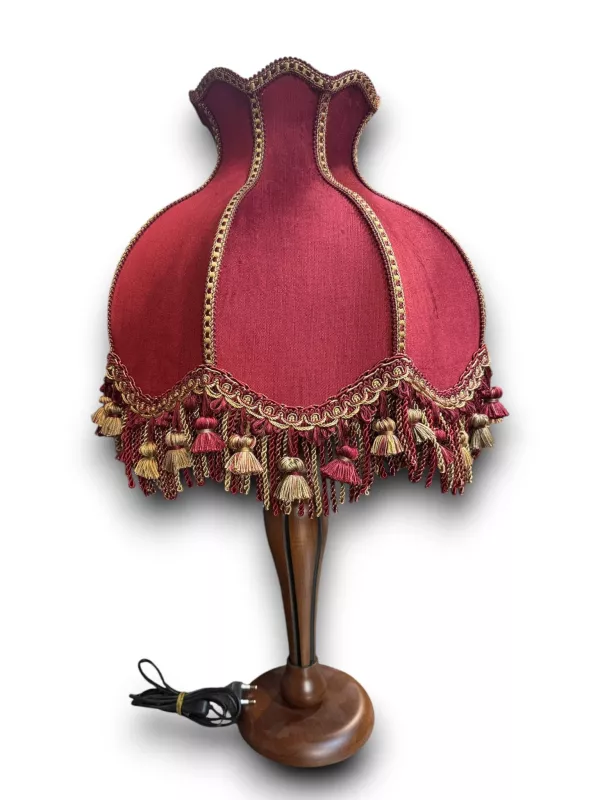 Velvet Abajur Şapkası | Bordo