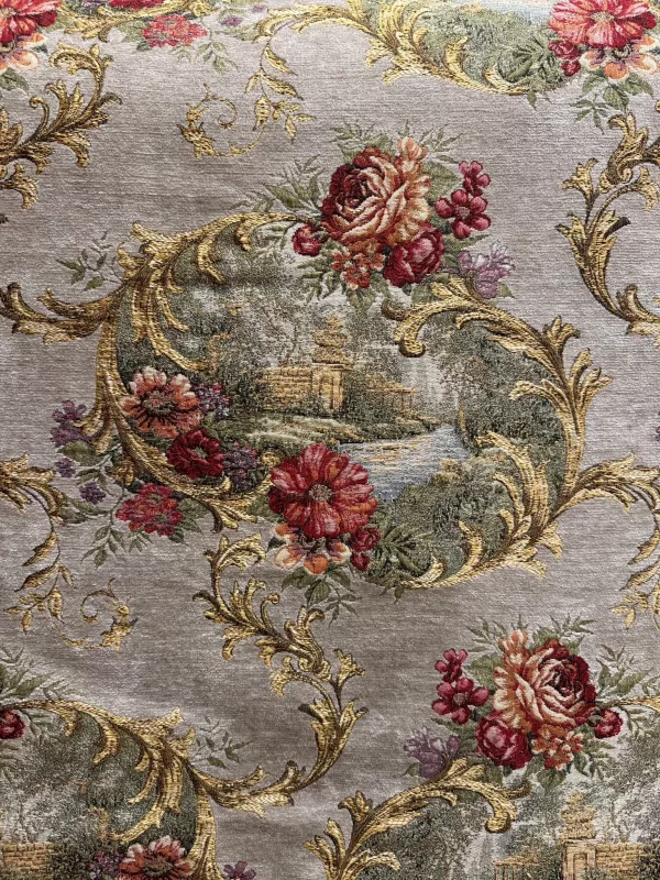 Goblen Kumaş: Heritage Jardin | Gri