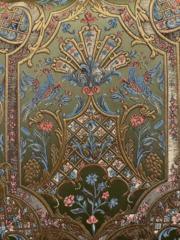 Goblen Kumaş: Heritage Anatolia | Yeşil