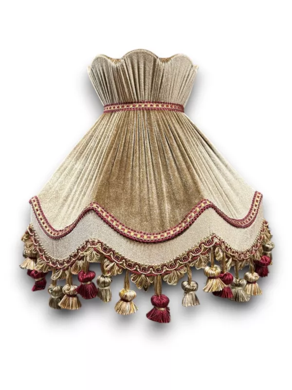 Velvet Abajur Şapkası | Gold