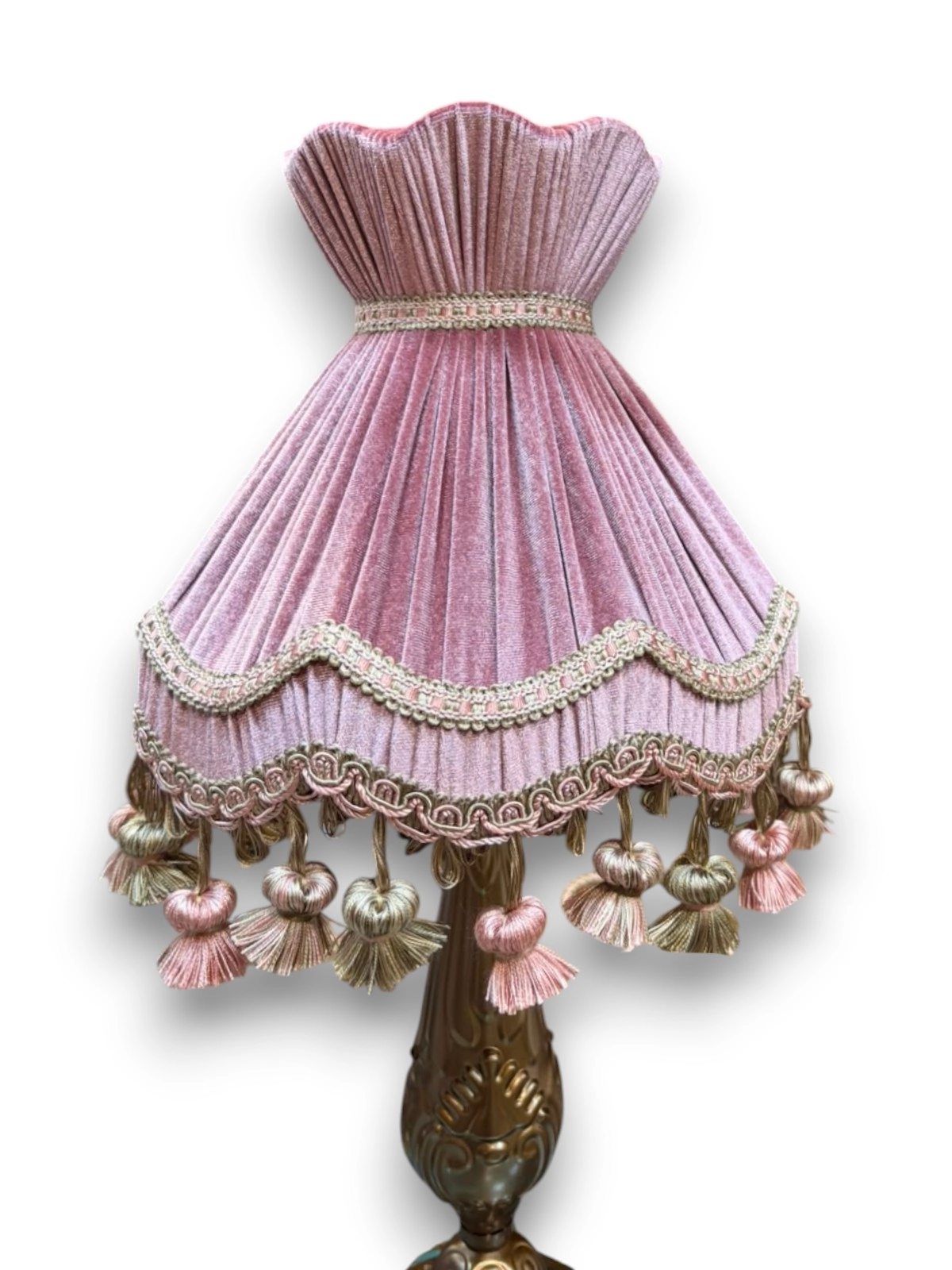 Pembe Abajur Şapkası (2’li Takım)