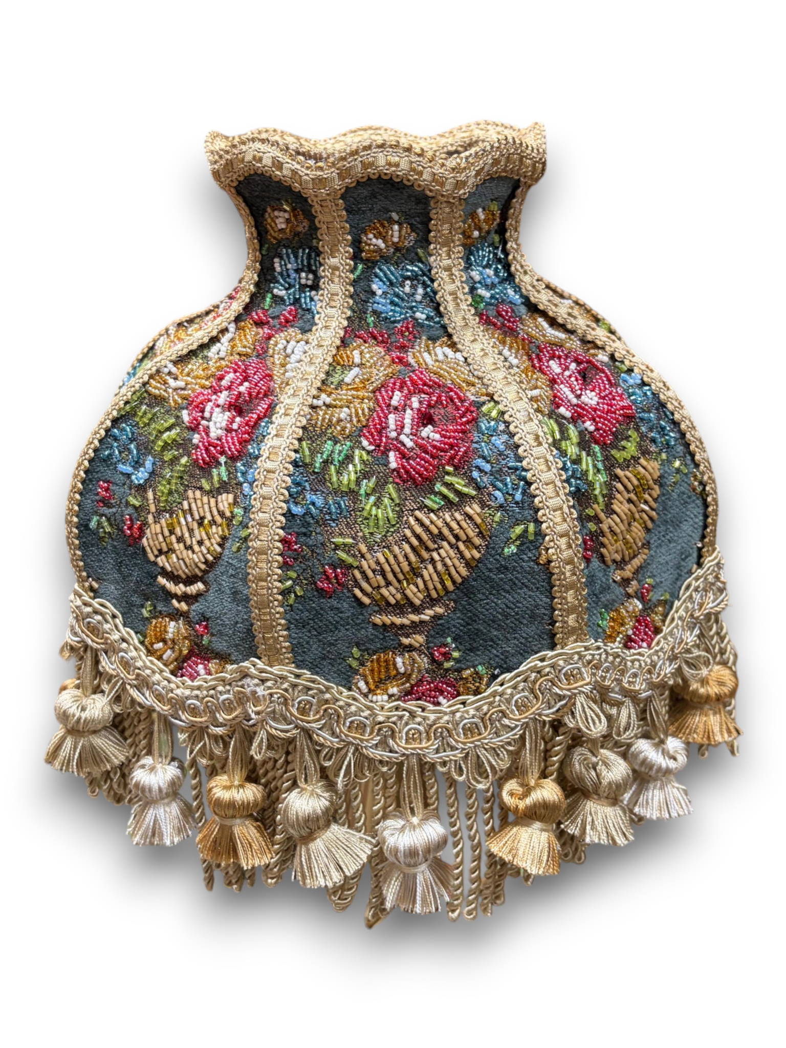 Heritage Emerald Lambader Şapkası (2’li Takım) | Taş İşlemeli